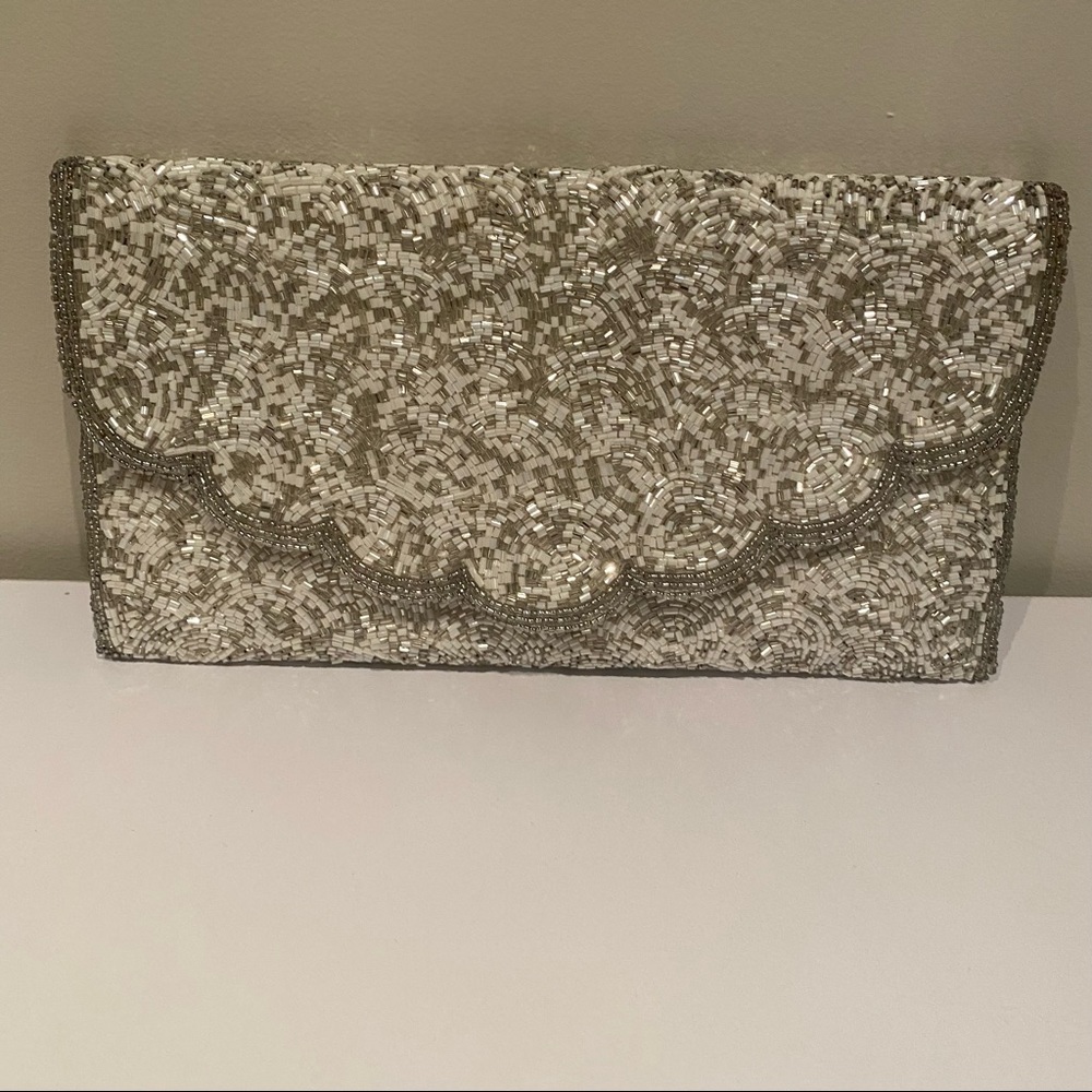 Saldarini  1882 Silver Beaded Purse